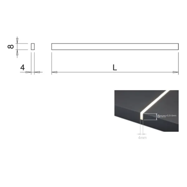 Juosta FLEXYLED SE H4 L3000mm, 24V 9,6W/m natūrali balta šviesa 4200K
