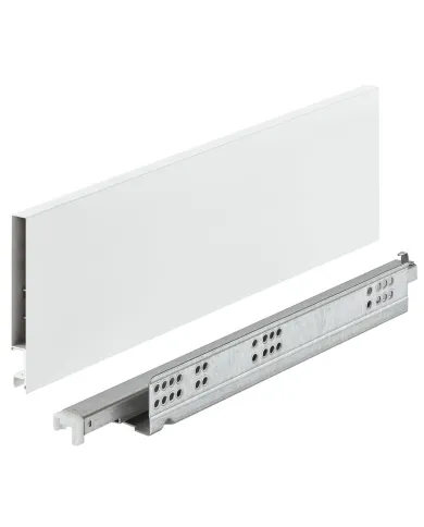 Stalčių šonai Matrix Box Slim A Synchro, H128mm, L270mm, 30kg, švelnaus uždarymo, balta