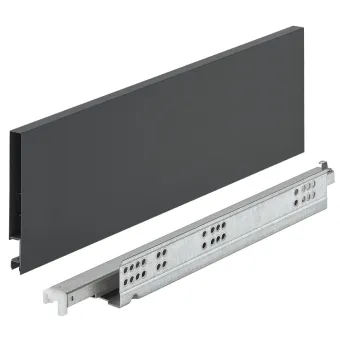 Drawer set Matrix Box Slim A Synchro, H128mm L300mm 30kg soft-close anthracite