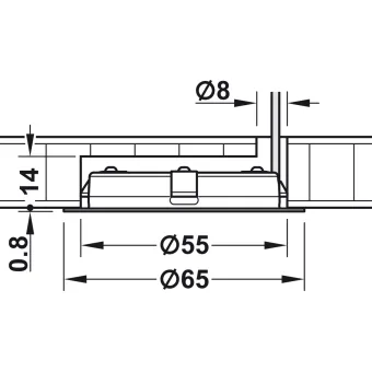 Šviestuvas LED2047, 12V 3W nerūdijančio plieno spalva, šilta balta šviesa 3000K