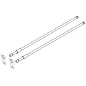 Side rail for drawer METALBOX L500mm cream