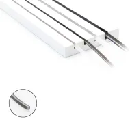 Šviesos filtras silik. FlipLens 3mm COB LED juostai 10m juoda S