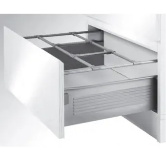 Side rail for drawer METALBOX L550mm white