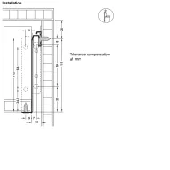 Stalčių šonai METALBOX L270 H118 balta RAL9010 H