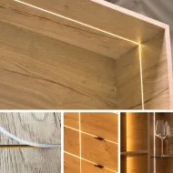 Šviesos filtras silik. FlipLens 5mm COB LED juostai 10m juoda S