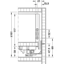 Stalčių šonai MX BOX SLIM A Synchro H128 L350 30kg SF balta