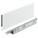 Stalčių šonai Matrix Box Slim A Synchro, H128mm, L350mm, 30kg, švelnaus uždarymo, balta