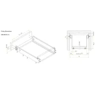 Stalčių šonai METALBOX L270 H53 baltaRAL9010 FGV