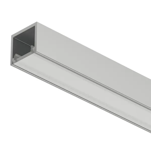 Profilis LED išorinis 2102 aliuminis L3000mm, matinis chromas