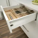 Drawer sides METALBOX L350mm H118mm white