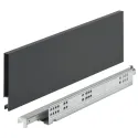 Stalčių šonai Matrix Box Slim A Synchro, H128mm, L400mm, 30kg, švelnaus uždarymo, antracitas