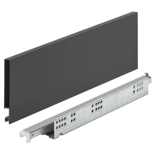 Drawer set Matrix Box Slim A Synchro, H128mm L400mm 30kg soft-close anthracite