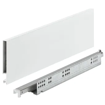 Drawer set Matrix Box Slim A Synchro, H128mm L400mm 30kg soft-close white