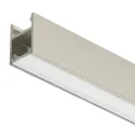 Profilis LED išorinis 2103 aliuminis L3000mm, nerūdijančio plieno spalva