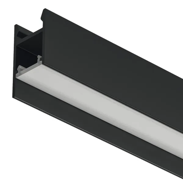 Profilis LED išorinis 2104 aliuminis L3000mm, juodas