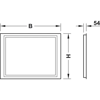 Häfele Aquasys Bathroom mirror, Häfele Aquasys, multi-functional