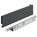 Stalčių šonai Matrix Box Slim A Synchro, H89mm, L450mm, 30kg, švelnaus uždarymo, antracitas