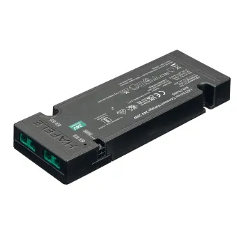 Driver Loox5, 24V, 20W, 4xsockets 2-pin, with socket for switch, black