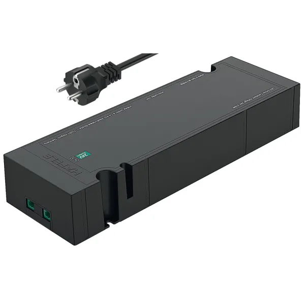 Driver Loox5, 24V, 240W, 2xsocket 2-pin, constant voltage, black, with mains lead