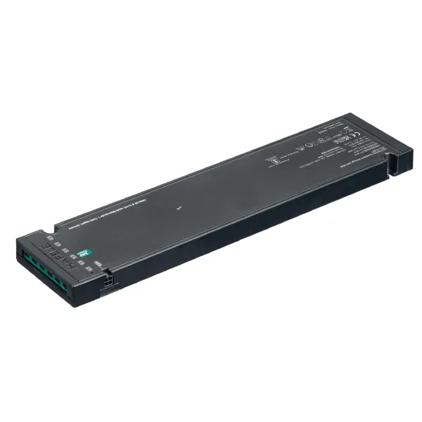 Driver Loox5, 24V, 90W, 6xsockets 2-pin, with socket for switch, black