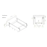 Stalčių šonai METALBOX L400 H150 pilkaRAL9006 FGV