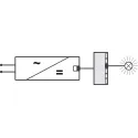 Plėtiklis LED šviestuvams 12V 6 jungčių laidas L80mm, Loox5