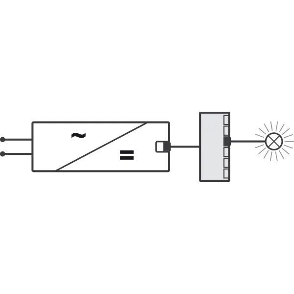 Plėtiklis LED šviestuvams 12V 6 jungčių laidas L80mm, Loox5