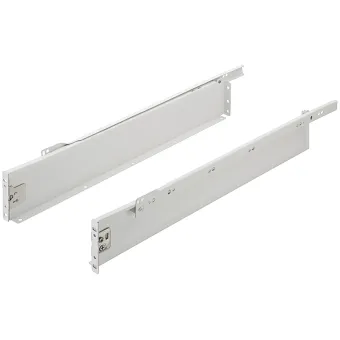 Drawer side runner system, single-walled, Häfele Matrix Box Single A25, single extension, height 86mm