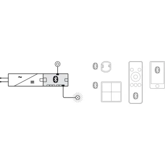 Distributor, Häfele Connect Mesh 12V with switching function