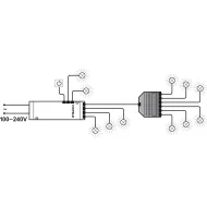 Plėtiklis LED šviestuvams 12V 6 jung. 2.5A H