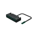 6-way distributor, Häfele Loox5 24V without switching function 2-pin (monochrome or multi-white 2-wire technology)