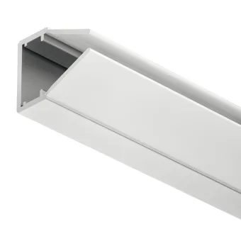 Profilis LED juostai išorinis stiklo lentynai L2000mm, plastikinis