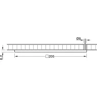 Šviestuvas LED3025 24V 5.8W mat.chromas NW 40K