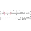 LED strip light, Häfele Loox5 LED 3041 24V 5mm 2-pin (monochrome), 120 LEDs/m, 9.6W/m, IP20