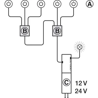 Multi switch box, Häfele Loox