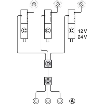 Multi switch box, Häfele Loox