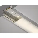 Uždengimas LED profiliui plastik L2500 balta HAFEL
