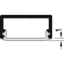 Diffuser, for Häfele Loox aluminium profiles with 16mm internal dimension