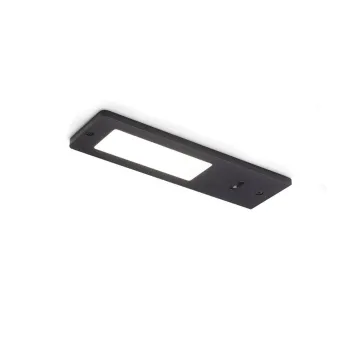 LED luminaire for under cabinet VEGA 24V/5W black warm white 3000K