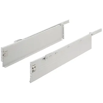 Drawer side runner system, single-walled, Häfele Matrix Box Single A25, single extension, height 118mm