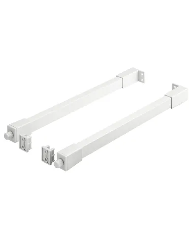 Kvadratinių kartelių komplektas Matrix Box Slim A, L270mm, balta
