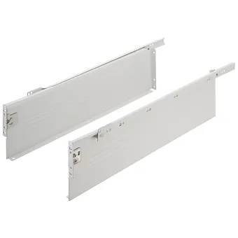 Drawer side runner system, single-walled, Häfele Matrix Box Single A25, single extension, height 150mm