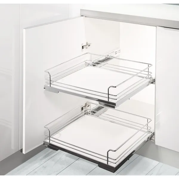 Spacer bar, for internal drawer box with railing