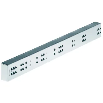 Spacer bar, for internal drawer box with railing