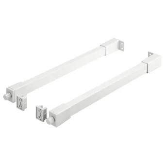 Side railing, rectangular Matrix Box Slim A, L350mm white