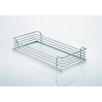 Base unit internal extension, installation behind hinged doors, roller bearing guided, shelf