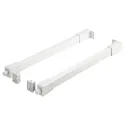 Side railing, rectangular Matrix Box Slim A, L500mm white