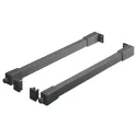 Kvadratinių kartelių komplektas Matrix Box Slim A, L550mm, antracitas