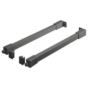 Kvadratinių kartelių komplektas Matrix Box Slim A, L550mm, antracitas