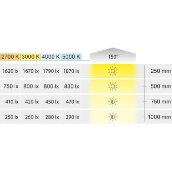 COB LED strip light LED3105 Loox5, 24V, 8mm, monochrome, 14.4W/m, natural white 4000K, 5m